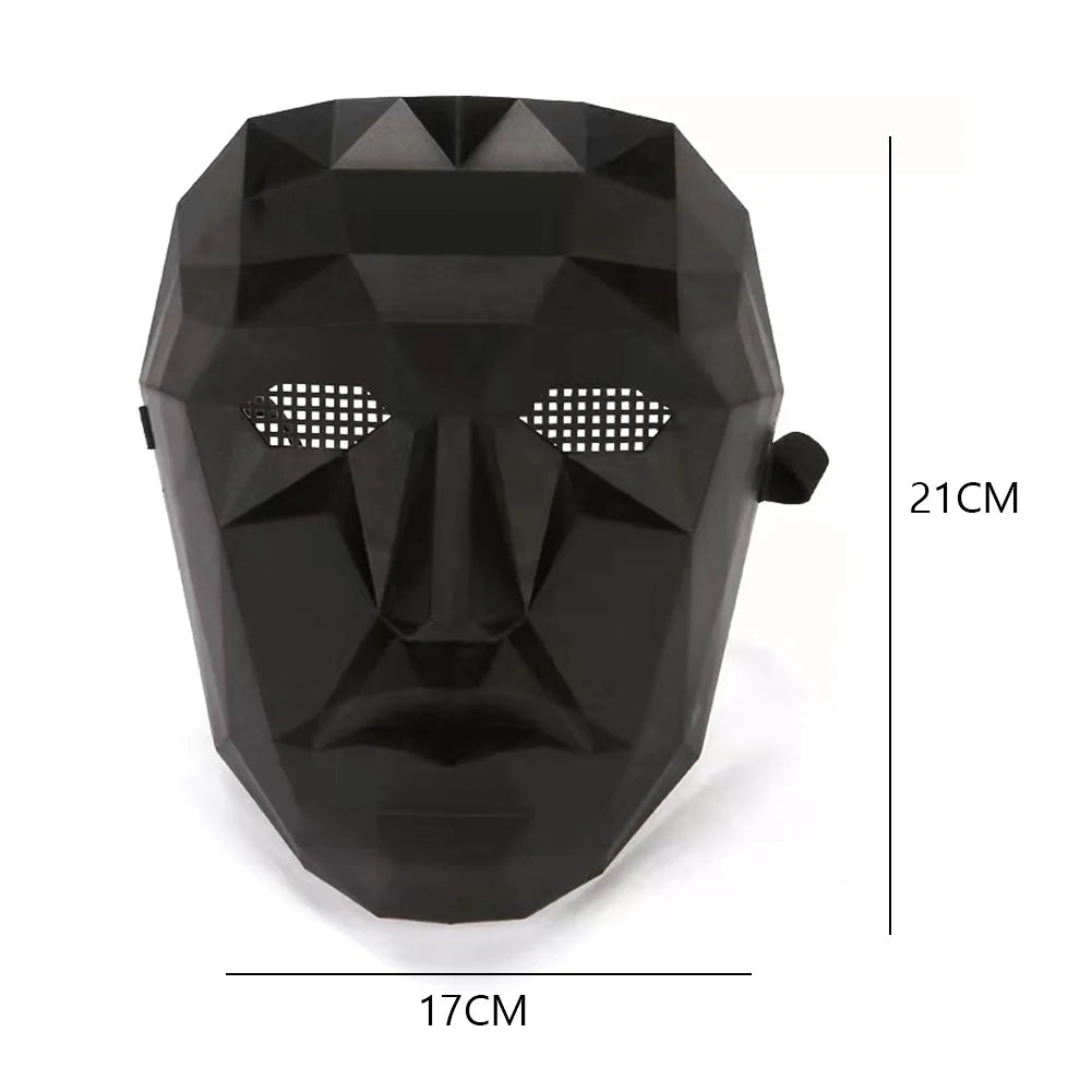 Korean Cosplay TV Disguise Mask Full Face Masks Masquerade Accessory Square Circle Triangle for HALLOWEEN Party Role Play Outfit