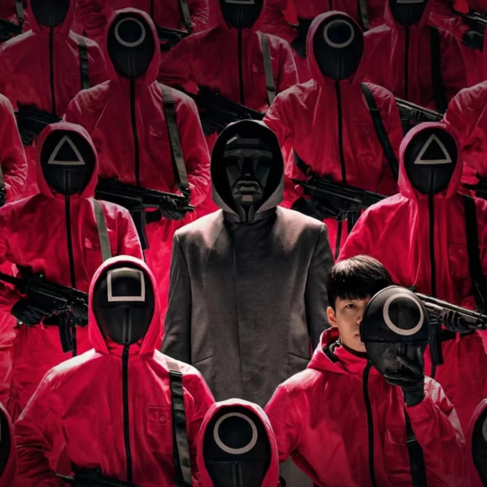 Korean Cosplay TV Disguise Mask Full Face Masks Masquerade Accessory Square Circle Triangle for HALLOWEEN Party Role Play Outfit