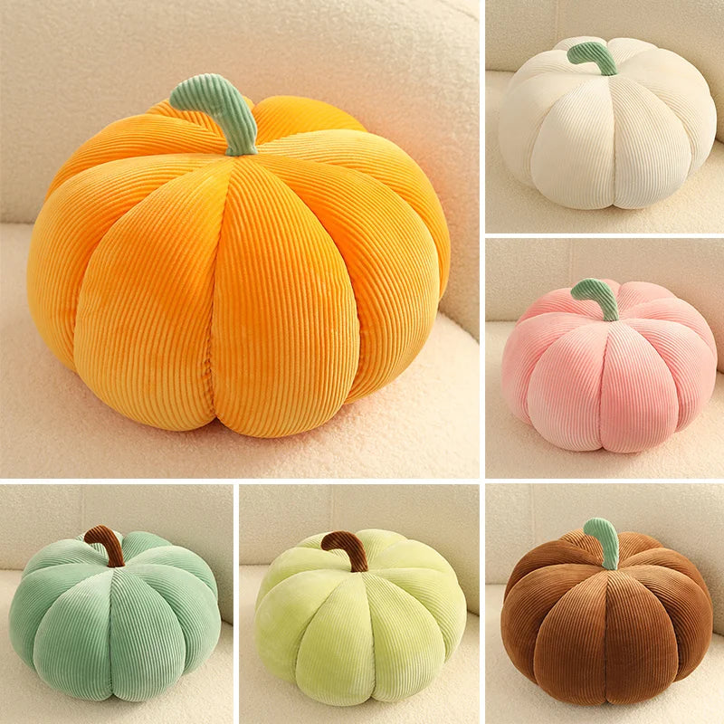 18cm Kawaii Halloween Pumpkin Plush Toy Soft Plant Stuffed Doll Holidays Props Party Favors Gifts Throw Pillow for Kids 6 Colors