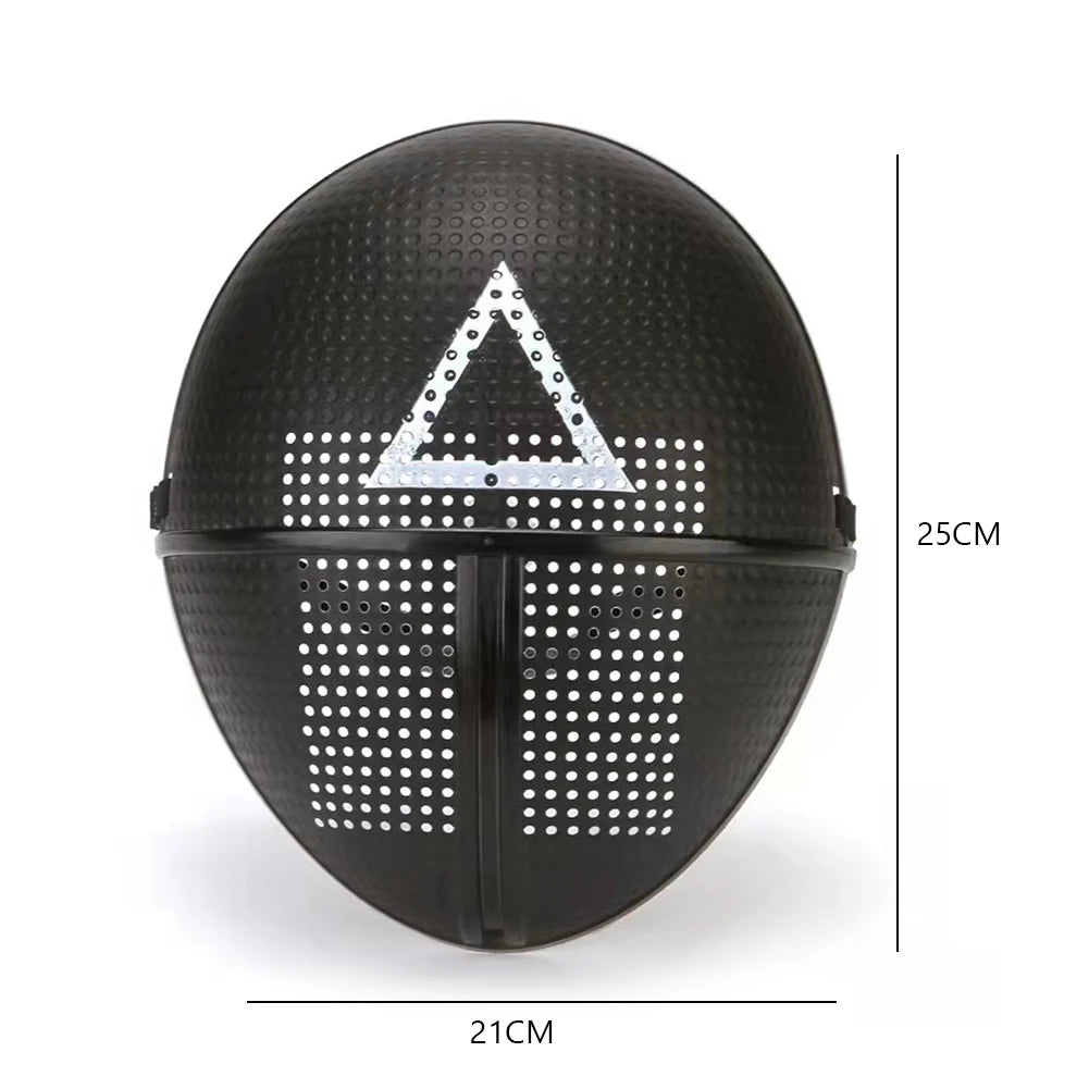 Korean Cosplay TV Disguise Mask Full Face Masks Masquerade Accessory Square Circle Triangle for HALLOWEEN Party Role Play Outfit