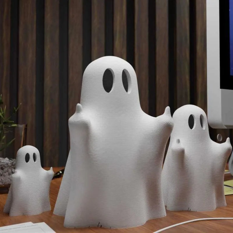 Middle Finger Cute Ghost StatueGhosts Scary Ghost Figurines Halloween Home Decorations Landscape Kids Toys Home Decor Gift
